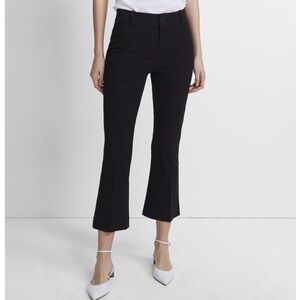 NWT Club Monaco Magnus Pant Black size 10. Crop / kick flare, flat front, zipper